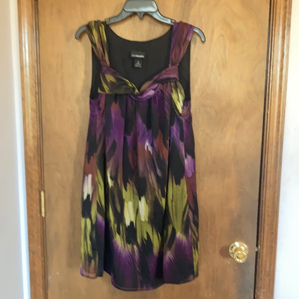 Lane Bryant painterly print sleeveless dress size 14 - Picture 10 of 15